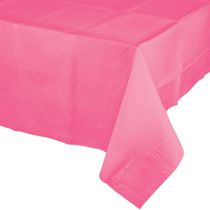 Roze Tafelkleed Plastic 2,74m van Creative Converting koop je bij Partywinkel
