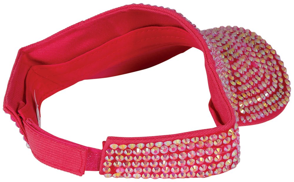 Roze Zonneklep Steentjes - Partywinkel - 8434077138274