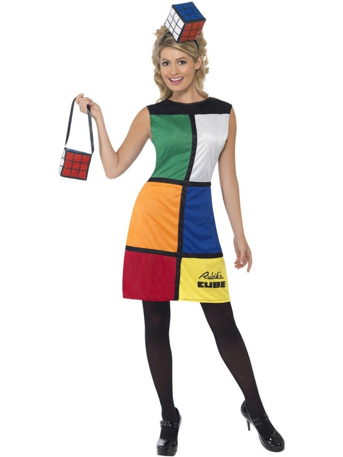 Rubik's Cube Kostuum Dames van Smiffys koop je bij Partywinkel