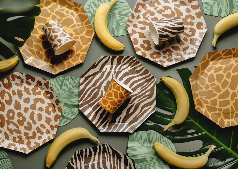 Safari Borden 23cm 6st van Partydeco koop je bij Partywinkel
