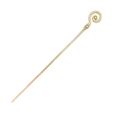 Nikolaus-Stab, gold, 1,85 m, 6 Stück