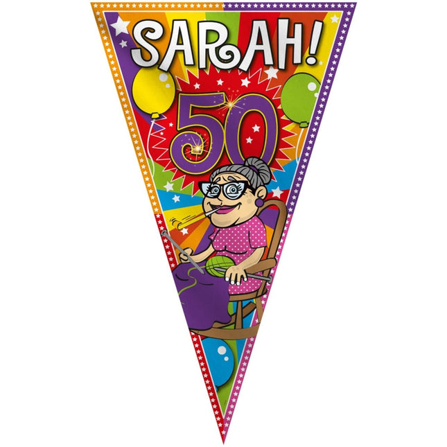 Sarah Vlag 1,5m van Folat koop je bij Partywinkel