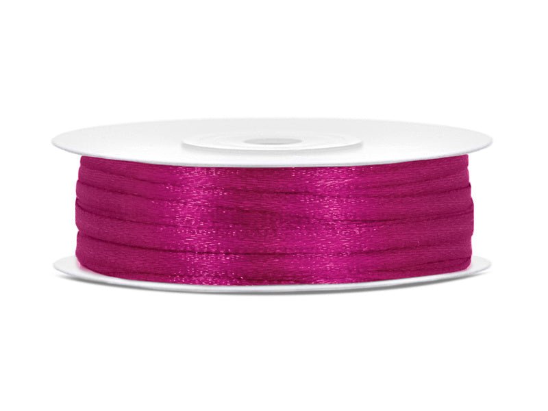 Satijn Lint Fuchsia 3mm 50m van Partydeco koop je bij Partywinkel