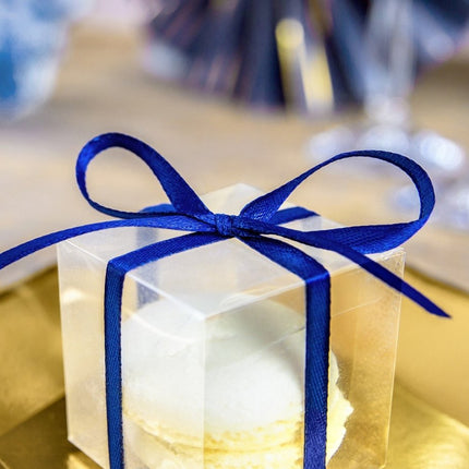 Satijn Lint Koninklijk Blauw 6mm 25m van Partydeco koop je bij Partywinkel