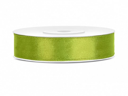 Satijn Lint Lime Groen 12mm 25m van Partydeco koop je bij Partywinkel