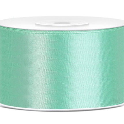 Satijn Lint Mintgroen 38mm 25m van Partydeco koop je bij Partywinkel