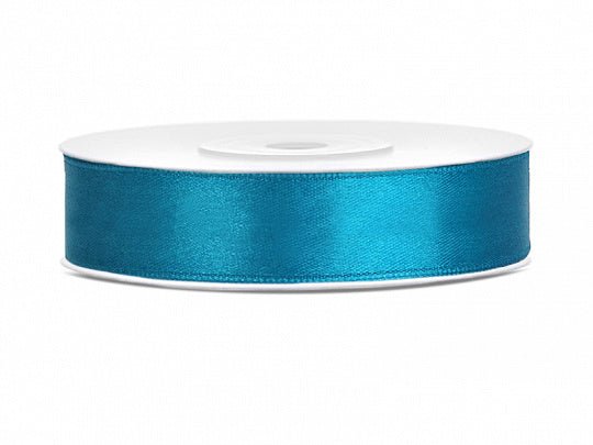 Satijn Lint Turquoise 12mm 25m van Partydeco koop je bij Partywinkel