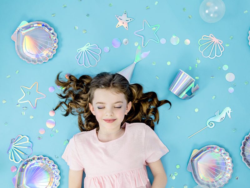 Schelp Bordjes Parelmoer 18,5cm 6st van Partydeco koop je bij Partywinkel