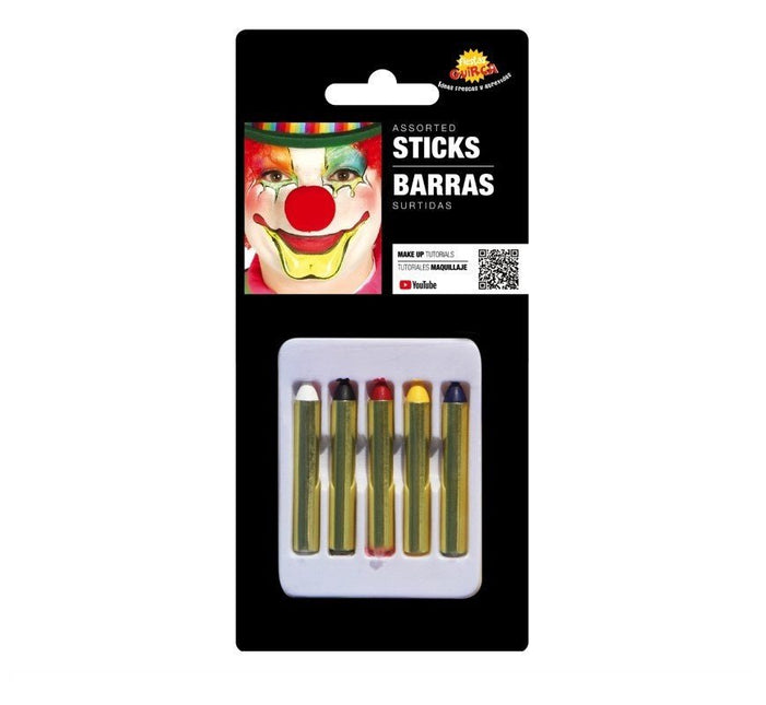 Schminkset 5 delig - Partywinkel - 8434077153956