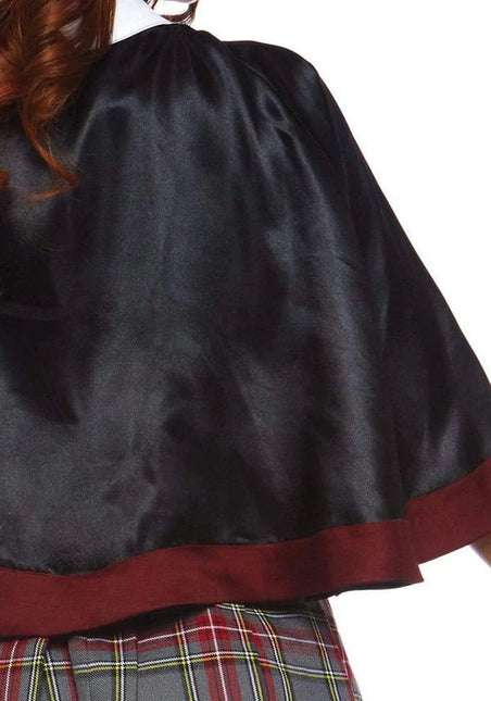 Schoolmeisje Kostuum Grijs Rood Dames Leg Avenue - Partywinkel - 714718535784