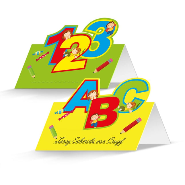 Schulanfang Tafelkaartjes - 24 stuks van Folat koop je bij Partywinkel