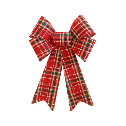Rote grüne Schleife Scotch Plaid 38cm