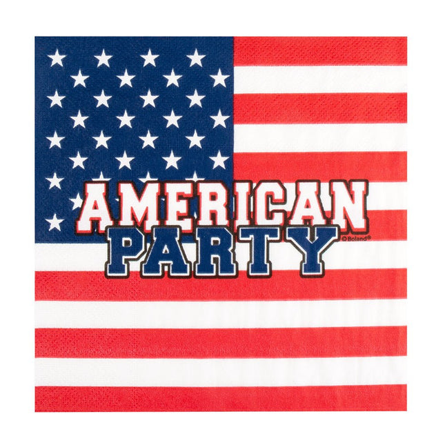 Servetten American Party Papier 33cm van Boland koop je bij Partywinkel