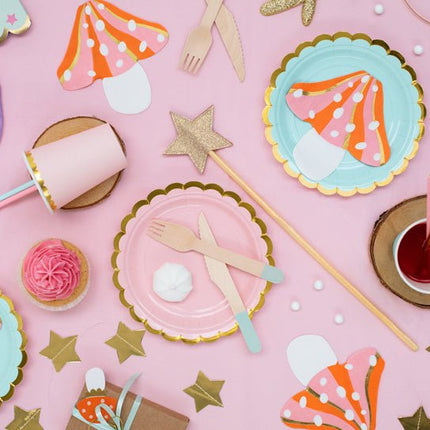 Servetten Champignon 13,5cm 20st van Partydeco koop je bij Partywinkel