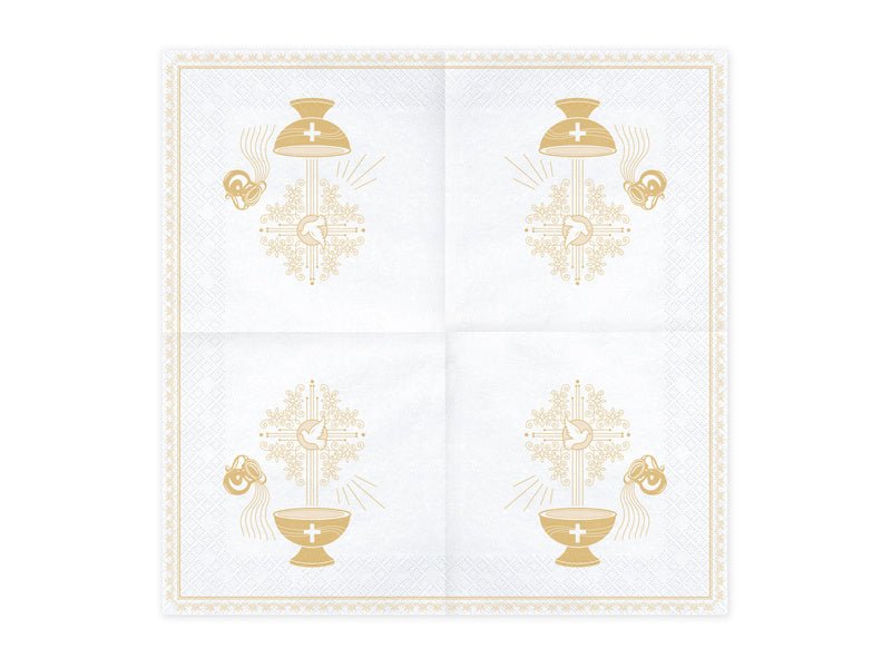 Servetten Dopen 33cm 20st van Partydeco koop je bij Partywinkel