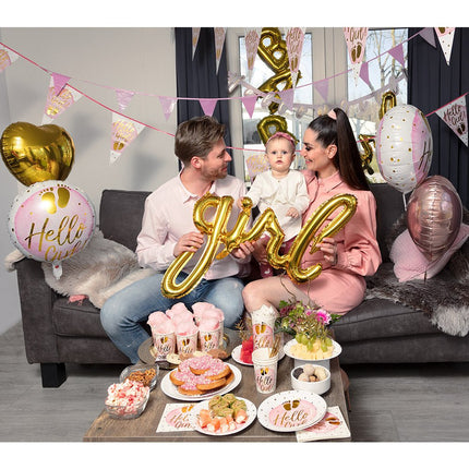 Servetten Hello Girl Papier 33cm van Boland koop je bij Partywinkel