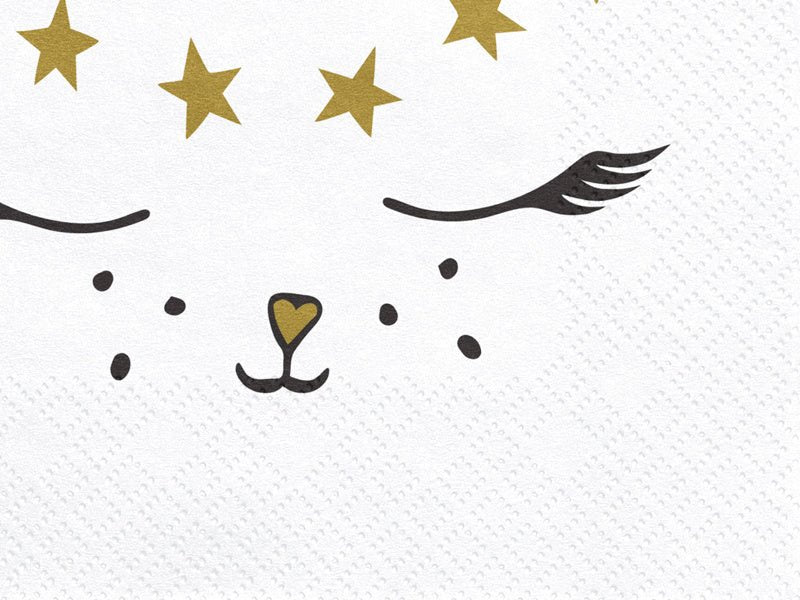 Servetten Kat 33cm 20st van Partydeco koop je bij Partywinkel