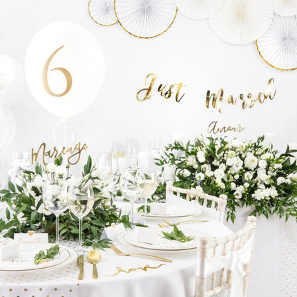Servetten Love Goud 33cm 20st van Partydeco koop je bij Partywinkel