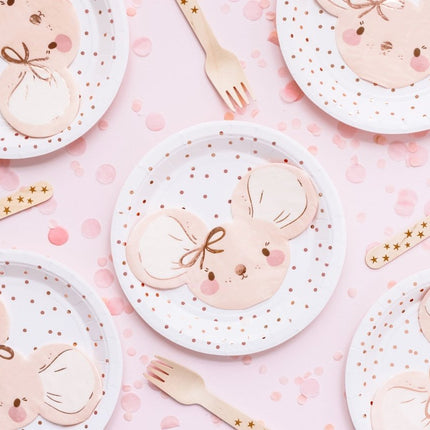 Servetten Muis 16cm 20st van Partydeco koop je bij Partywinkel