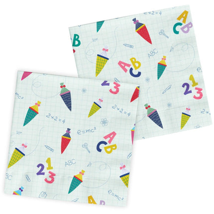 Servetten Schulanfang 33x33cm - 20 stuks van Folat koop je bij Partywinkel