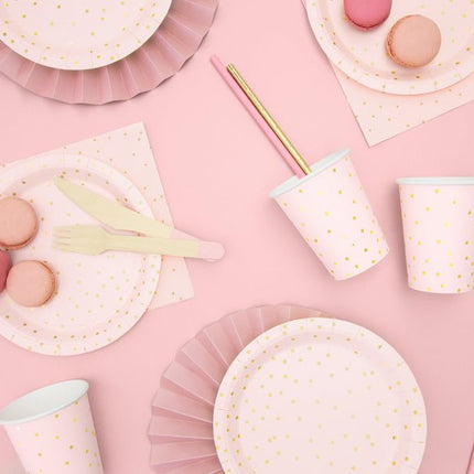 Servetten Stippen Roze 33cm 20st van Partydeco koop je bij Partywinkel
