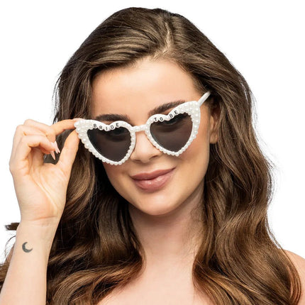 Set 3 partybrillen Bridal pearl (bride en team bride) van Boland koop je bij Partywinkel