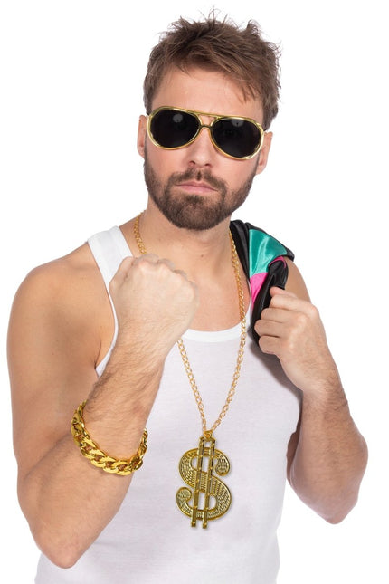 Set rapper (bril/ketting/armband) - Partywinkel - 8720059071203
