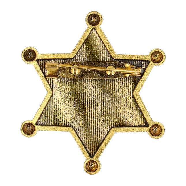 Sherrif Badge Goud Metaal van Boland koop je bij Partywinkel