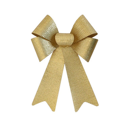 Gold Schleife Glitzer Streifen 38cm