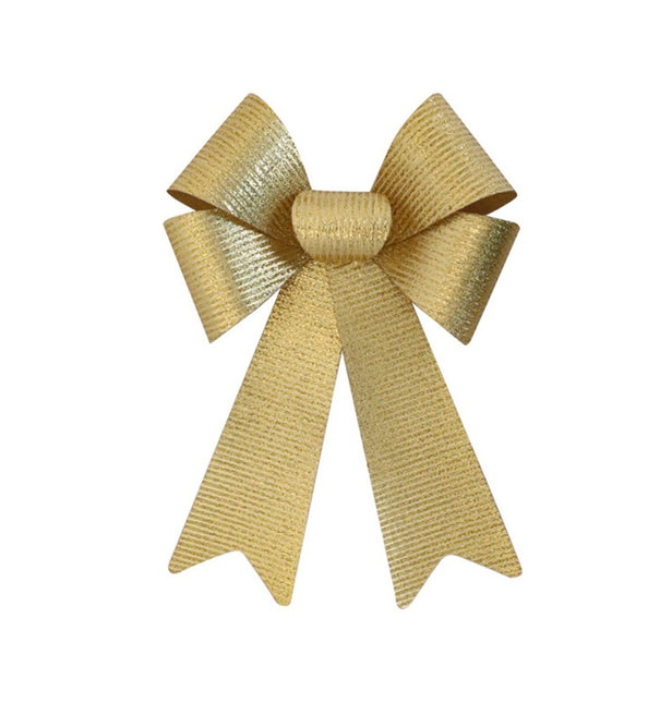 Gold Schleife Glitzer Streifen 38cm