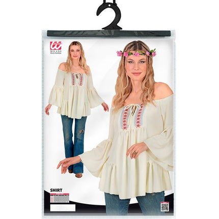 Shirt Hippie / Plattelands Dames van Widmann koop je bij Partywinkel