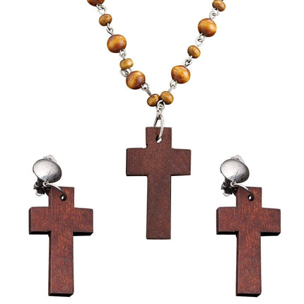 Sieraden Set Kruis van Widmann koop je bij Partywinkel