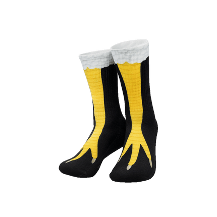 Lustige Socken mit Hühnerfüßen
