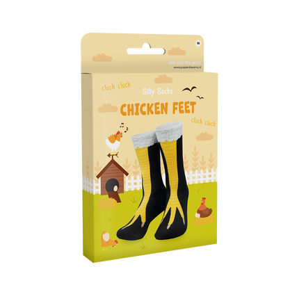 Lustige Socken mit Hühnerfüßen