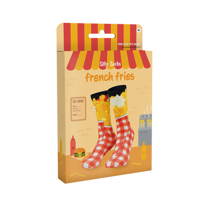 Lustige Socken „French Fries“