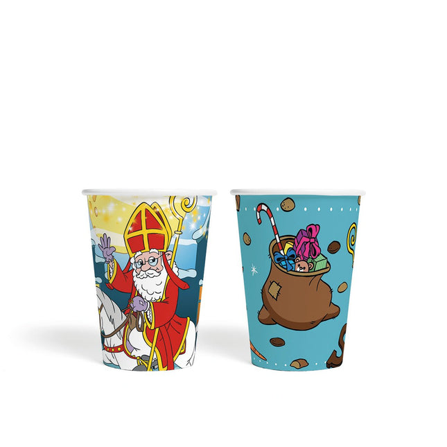 Sinterklaas Bekers 210ml 8st - Partywinkel - 5712735038207