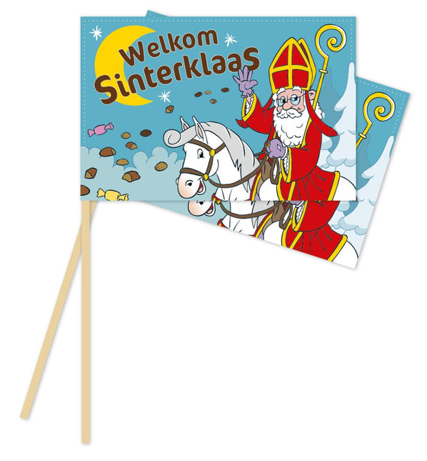 Sinterklaas Zwaaivlaggetjes 10st - Partywinkel - 5712735038283