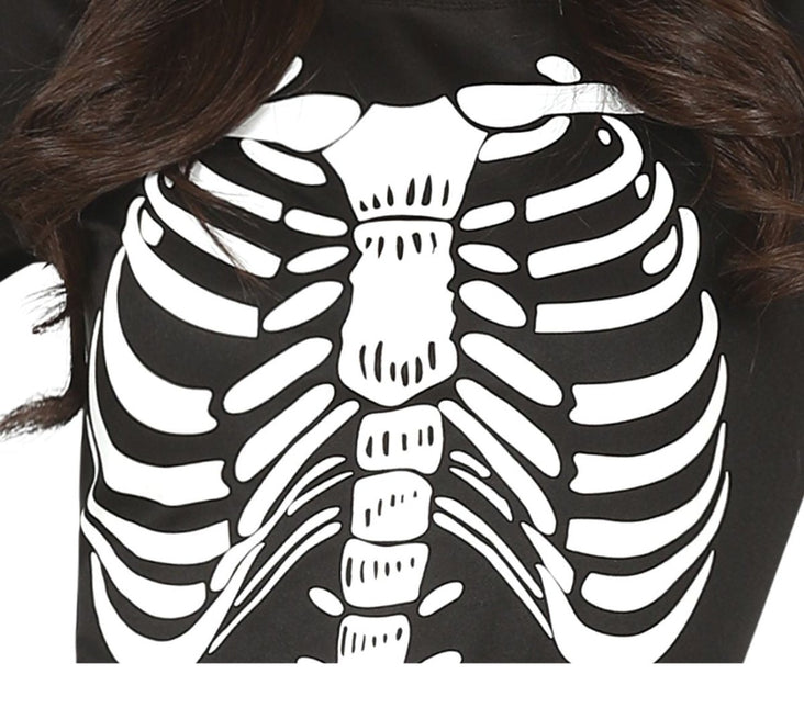 Skelet Halloween Jurk Dames van Fiestas Guirca koop je bij Partywinkel