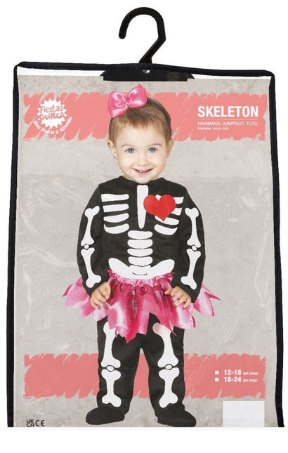 Skelet Halloween Kostuum Baby Tutu van Fiestas Guirca koop je bij Partywinkel