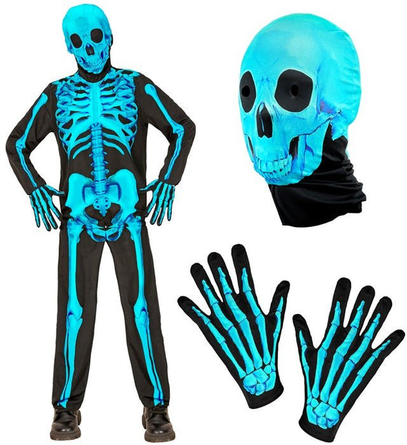 Skelet Kostuum Kind Neon van Widmann koop je bij Partywinkel