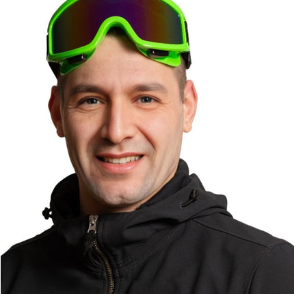 Ski Bril Groen van Partychimp koop je bij Partywinkel