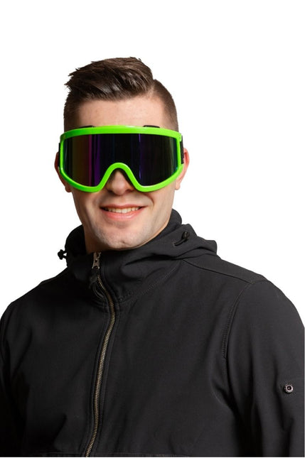 Ski Bril Groen van Partychimp koop je bij Partywinkel