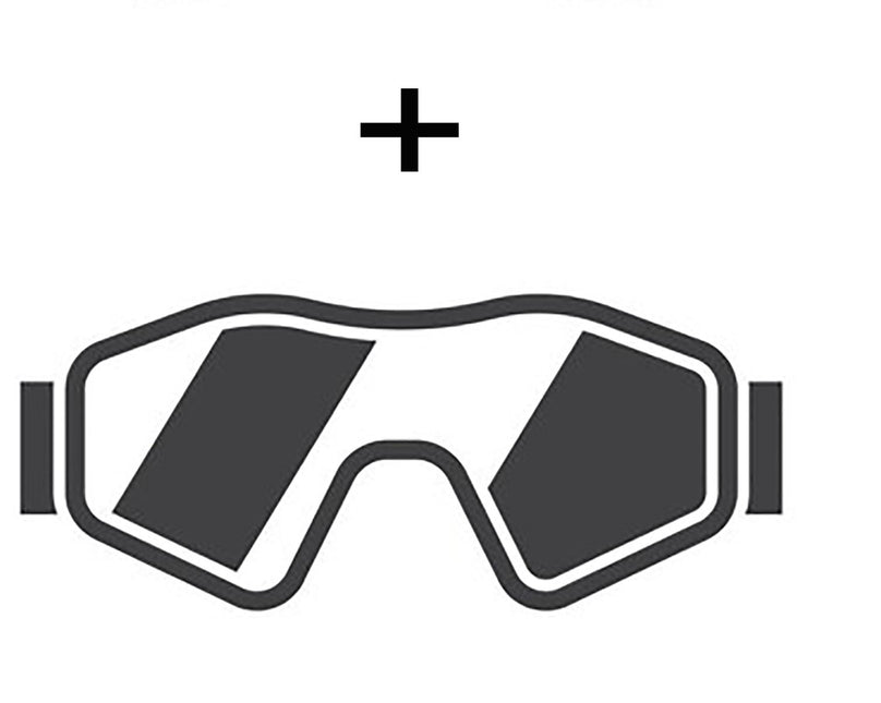 80er Jahre Skianzug mit Skibrille Funky - Unisex