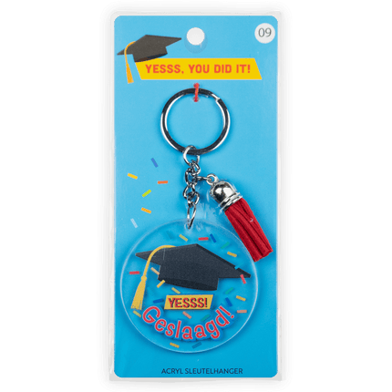 Sleutelhanger Geslaagd van Paper Dreams koop je bij Partywinkel