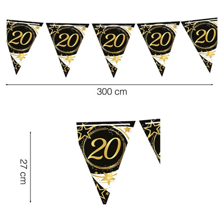 Slinger 20 Jaar Papier 3m van Fiestas Guirca koop je bij Partywinkel