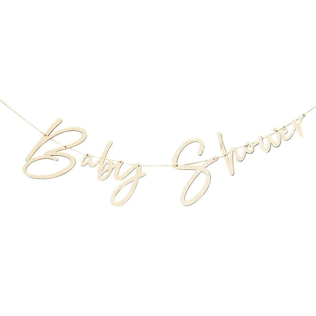 Slinger Baby Shower Hout 2m van Ginger Ray koop je bij Partywinkel