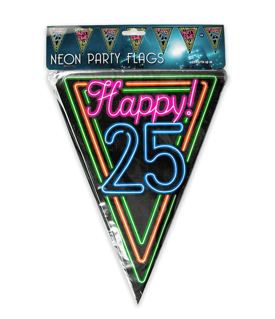 Slingers 25 Jaar Neon 10m van Paper Dreams koop je bij Partywinkel