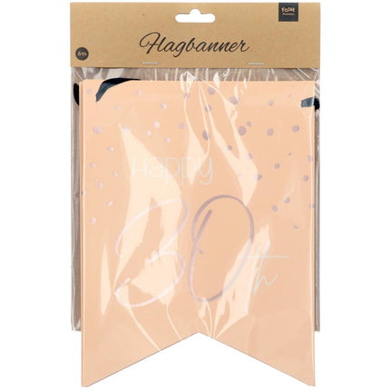 Slingers 30 Jaar Rose Goud 6m van Folat koop je bij Partywinkel