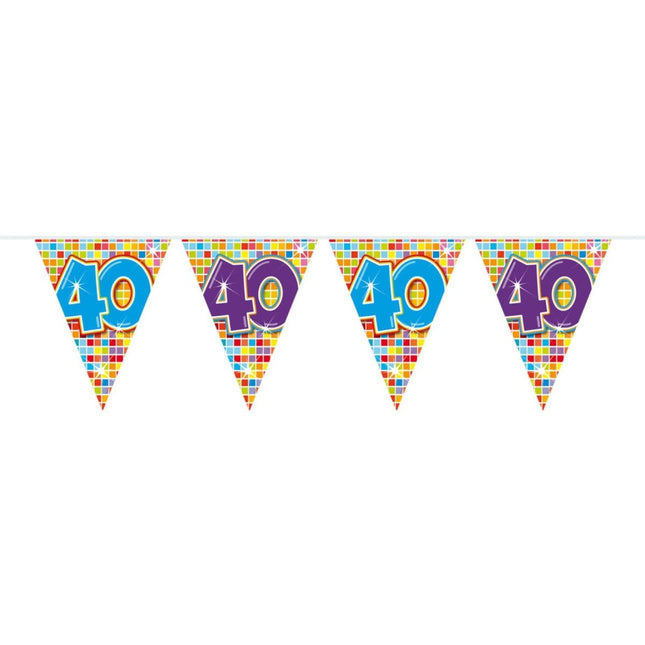 Slingers 40 Jaar Mini 3m - Partywinkel - 8714572605403