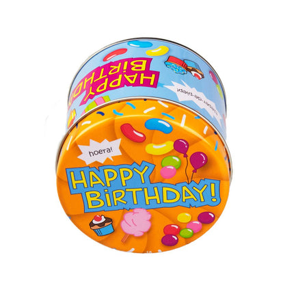 Snoepblik Happy Birthday 9cm van Paper Dreams koop je bij Partywinkel